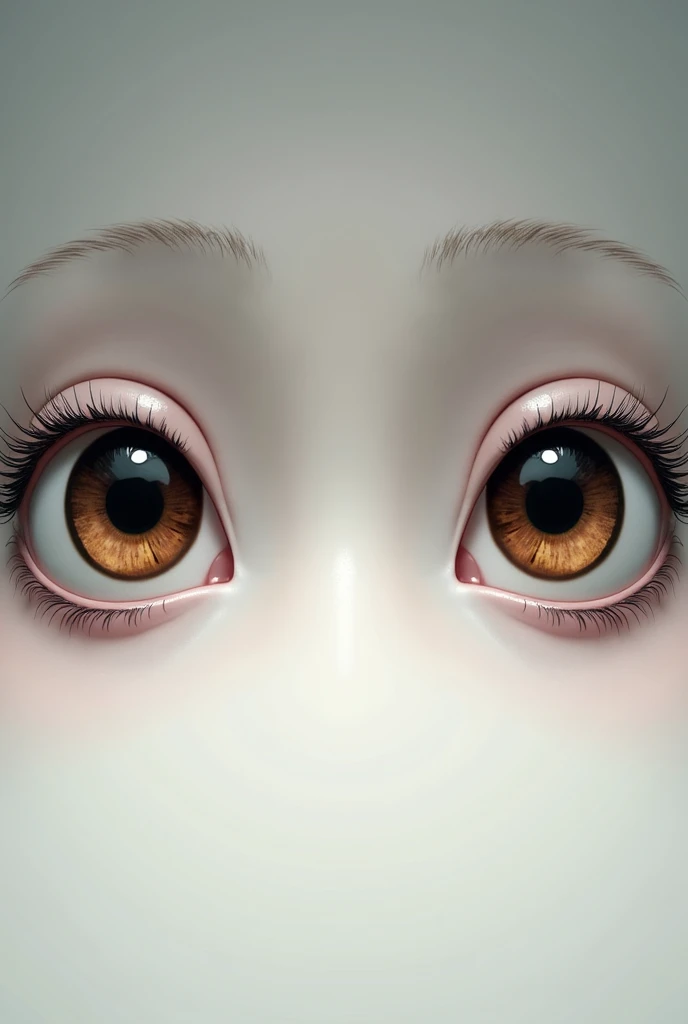 full screen where two eyes are looking straight forward, réaliste without specific expression

