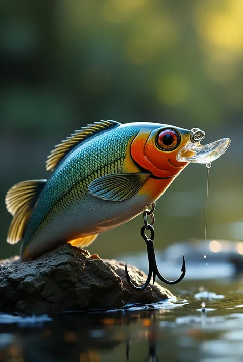 Create a photo of a fishing lure that says at the top "Lures.Home"