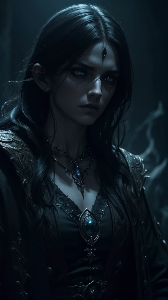 an ethereal sorcerer,blood magic,bone magic,dark fantasy,dark magic,cinematic lighting,dramatic atmosphere,intricate details,highly detailed face and eyes,moody lighting,dramatic pose,dramatic shadows,somber colors,(best quality,4k,8k,highres,masterpiece:1...