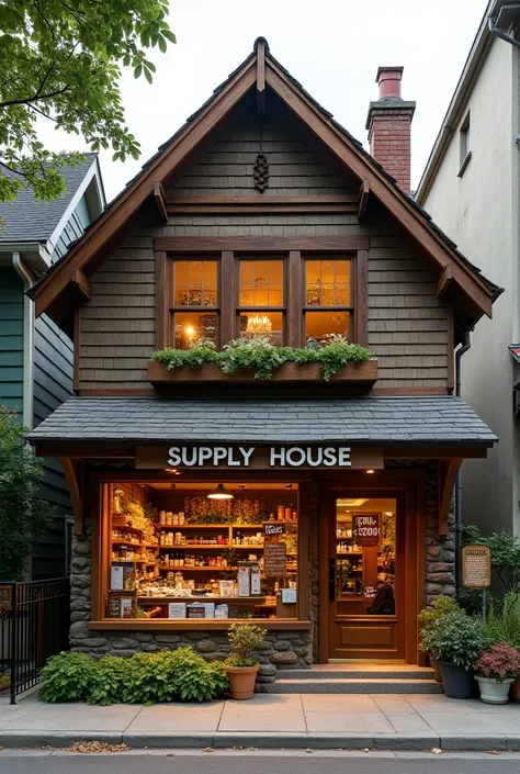 Make a Supplement store called supply house with the date 20/06/2006 with a house