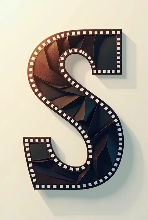 An image of the letter S in the shape of a movie strip, something nice to use as a logo , but something different 