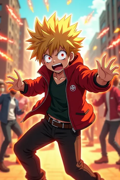 A video of Bakugo Katsuki dancing the Macarena 