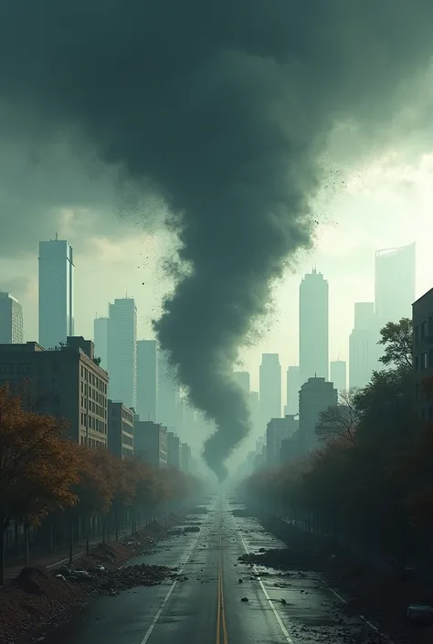 a tornado passed over a city 