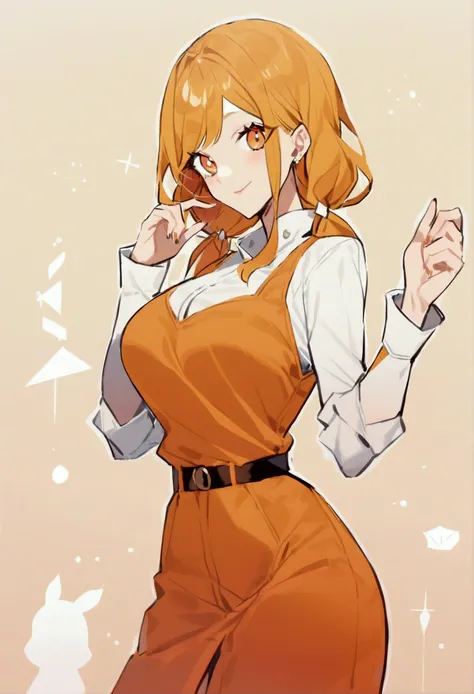 one piece,nami,orange hair,large breasts,stylish