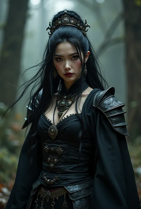 Japanese warrior princess gone goth.
