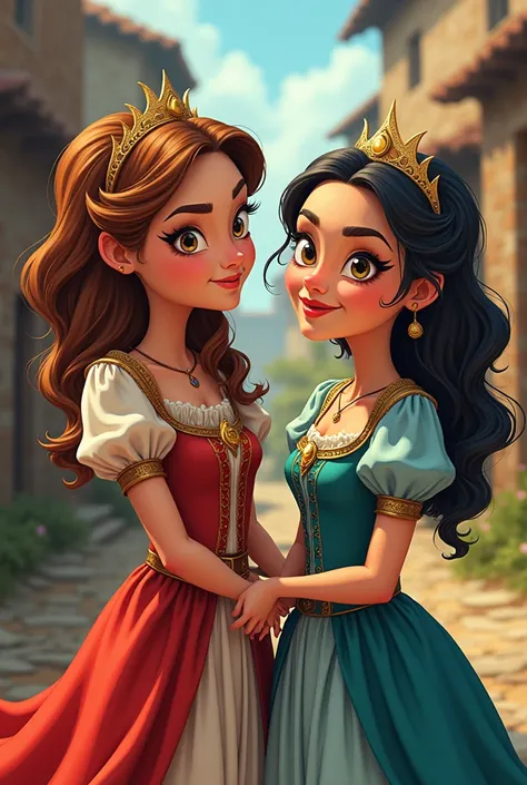 2 peasant princesses in adult cartoons