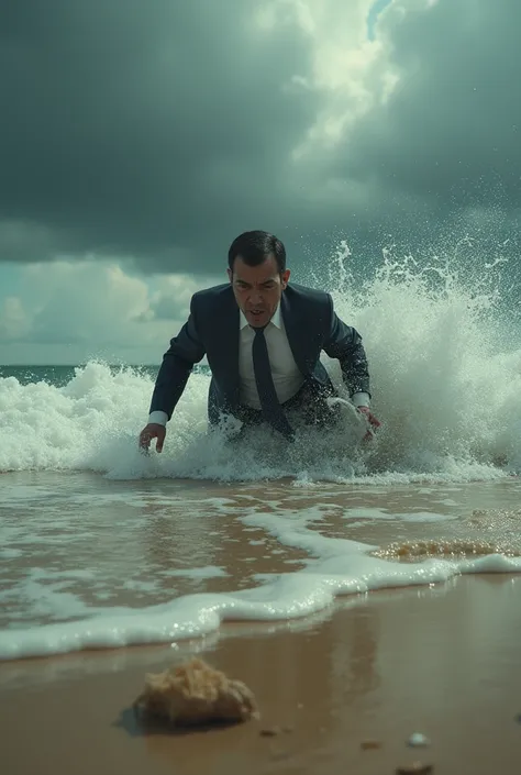 President João Manuel Lourenço drowning on the beach