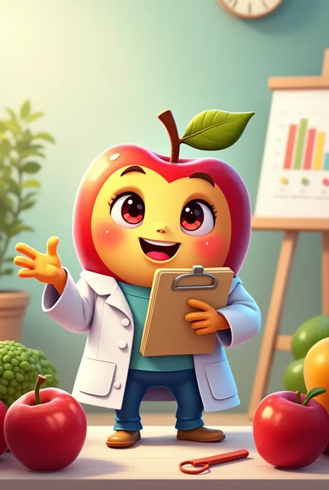 A nutritionist apple 
