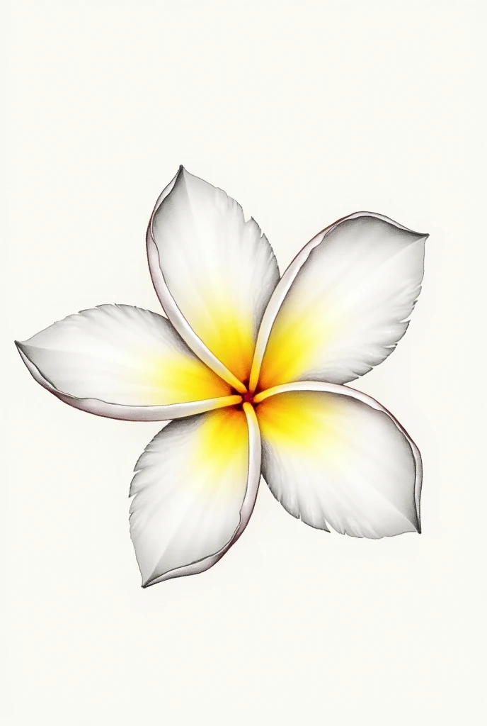 Plumeria drawing 
