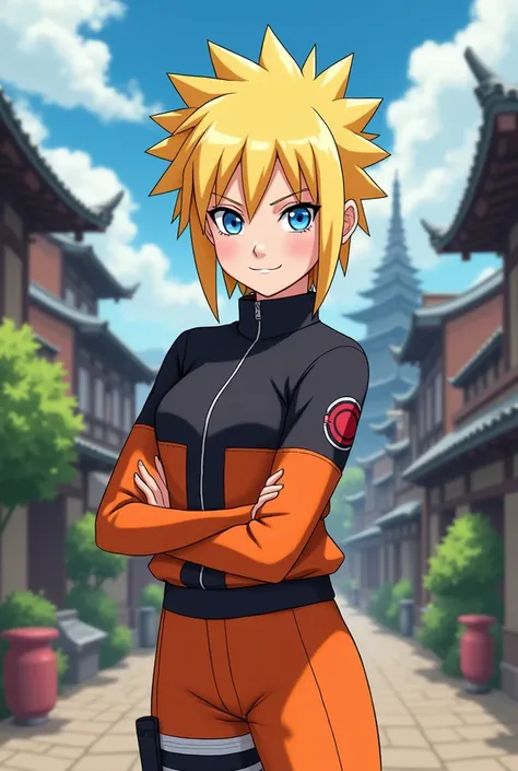 Make a female blonde Naruto character