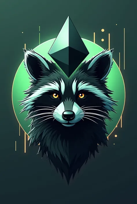 raccoon ethereum cryptocurrency logo