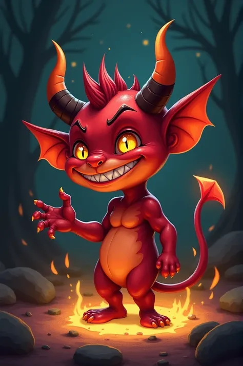 Create a little devil that says Elio 