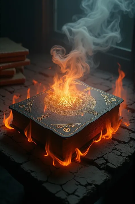 Dark book fire