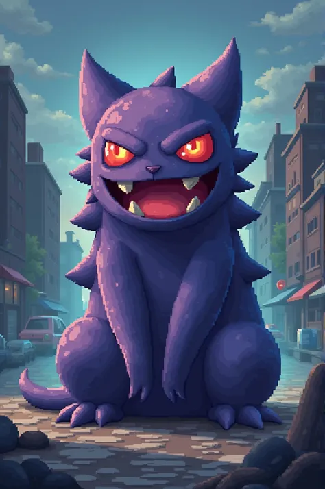 gengar pixel sideways 