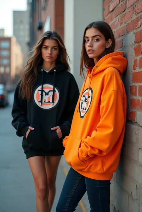 Generate promotional images for a hoodie brand 