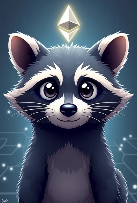 raccoon ethereum cryptocurrency logo profile picture