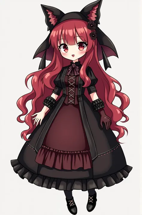 
Jimena 
SPECIES : Witch
AGE : Late Teenager
GENDER : Female
SKIN TONE : pale 
BODY SIZE/SHAPE : chubby
HEIGHT : Short
HAIR (STYLE) : Longer than floor-length, Wavy
HAIR (COLOUR) : Red with Black Tips
STYLE : Gothic Lolita
MISC : Missing Limb(s) 
Style: re...