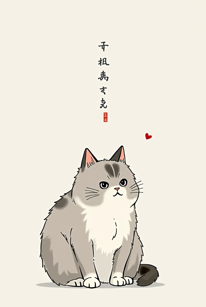 It seems there was an issue with generating the image. Let me try again to create the illustration of the sitting hachiware cat.