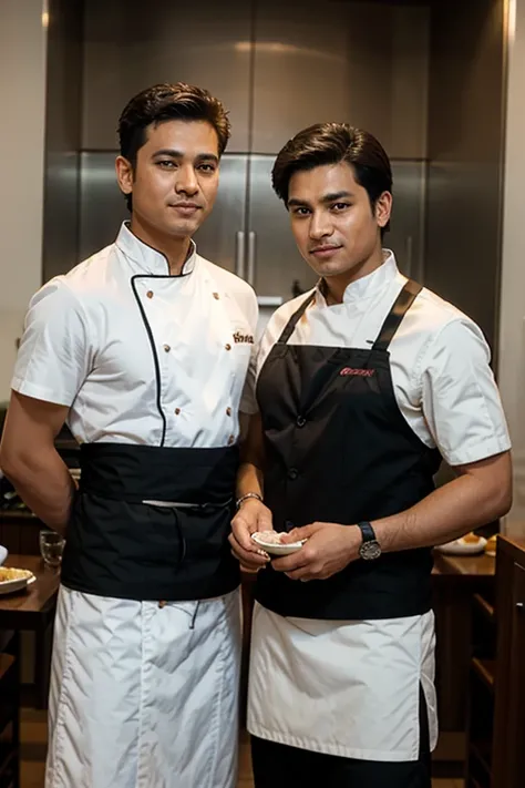 chef & waiter in one frame