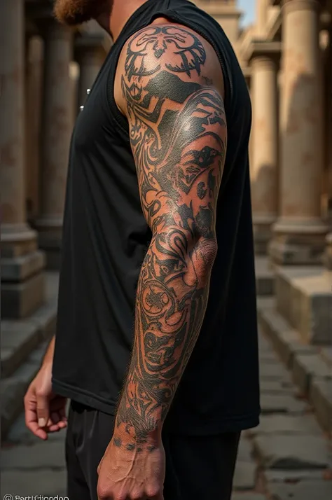 Gladiator forearm tattoo 