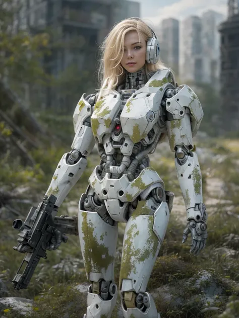 ((masterpiece, highest quality, highest image quality, high resolution, photorealistic, raw photo, 8k)), abandoned robot soldier...