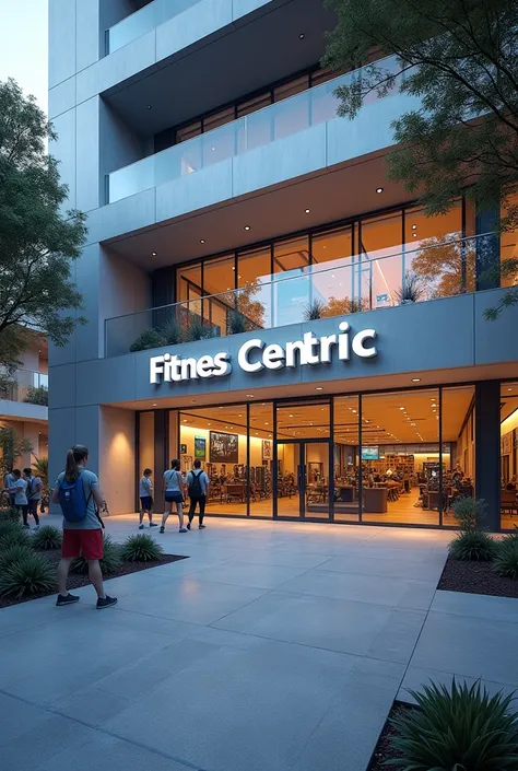 Fitnes center which is called "Fitnes Centric"