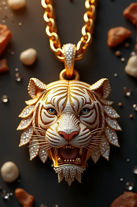 Can you mix a diamond, diamond, and gold to make a beautiful tiger chain 1 man