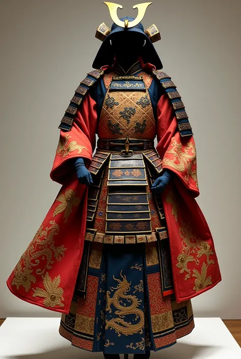 Armored kimono clothing display 