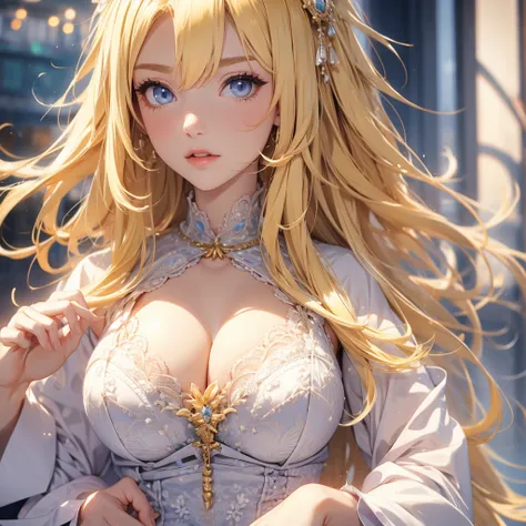 Blonde　Big Breasts　Clothes Patsupatsu