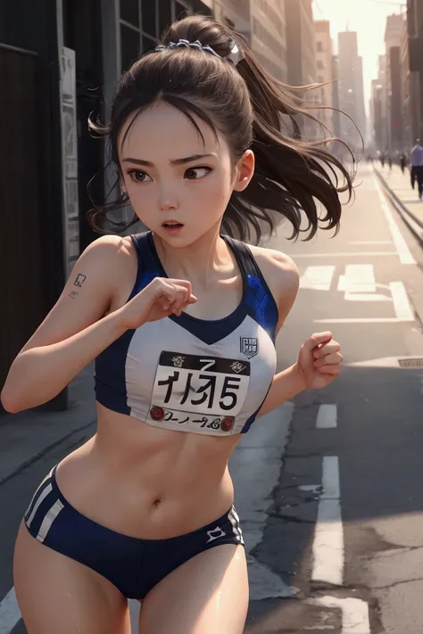 girl is running