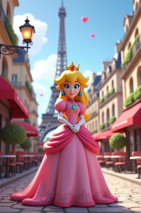 Peach from super Mario, in Paris