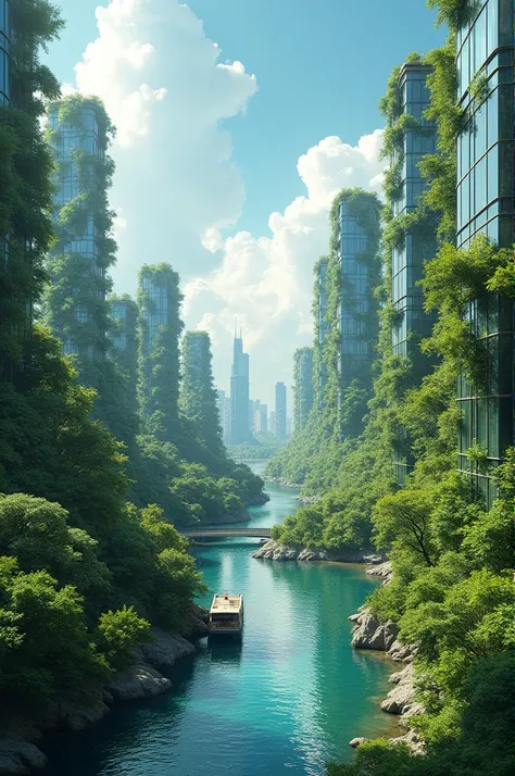 In my dream world, nature and technology harmonize seamlessly. Cities are designed with green architecture, featuring vertical gardens and renewable energy sources. Public transportation is eco-friendly, and urban spaces are filled with parks and green cor...