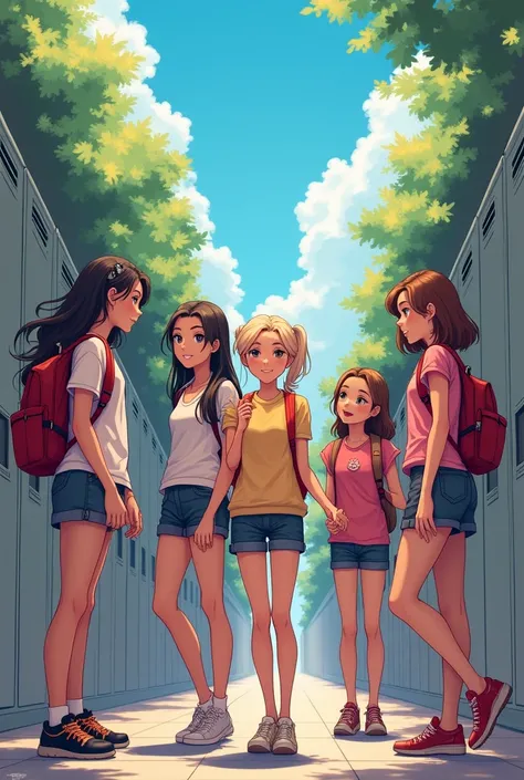 High school girls