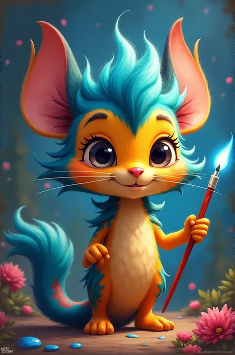 With the magical paintbrush, Felix brought his most vibrant and imaginative creations to life.