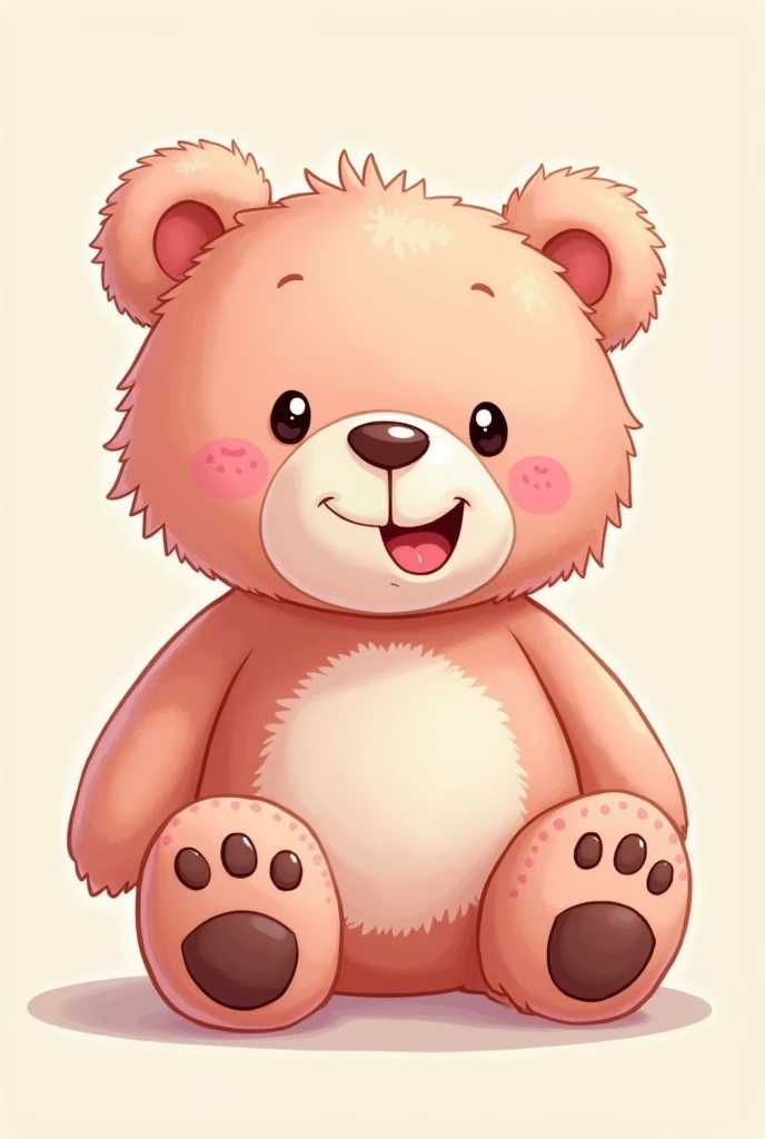 Teddy bear picture cartoon pink 