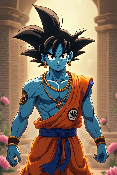 Gord krishna still Goku anime image anime
 Hindu dharmik shlok to background in dharmik dras 