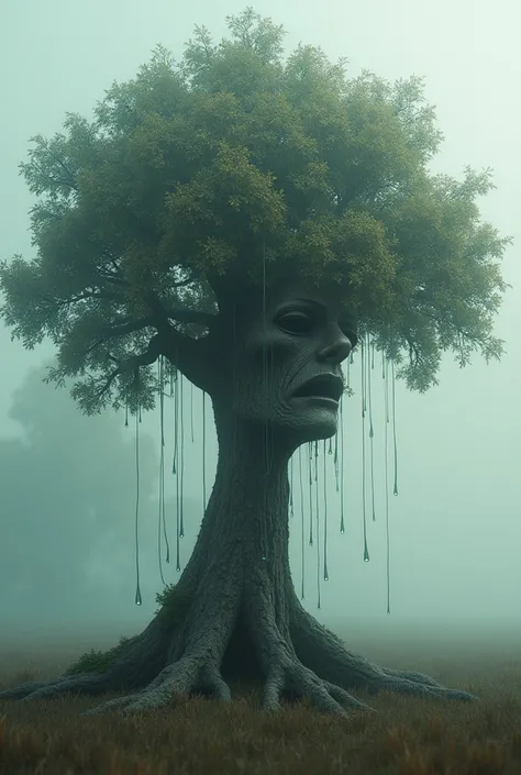 (Photorealism:1.2), The oak tree&#39;s tears are getting louder 