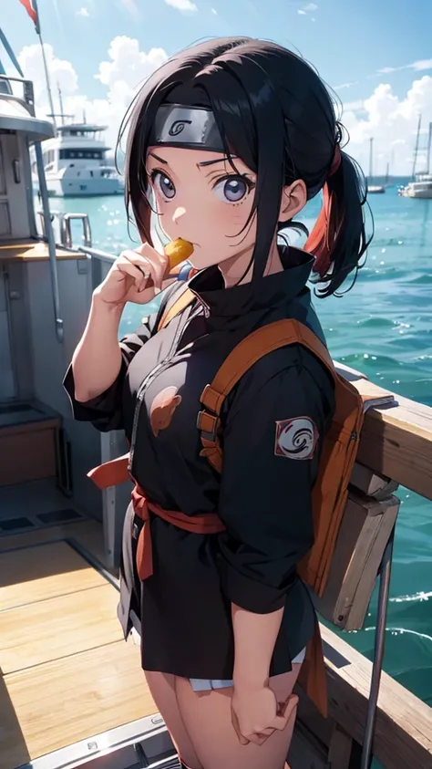 Naruto　Marine Apprentice　On the boat　Pinch Eating