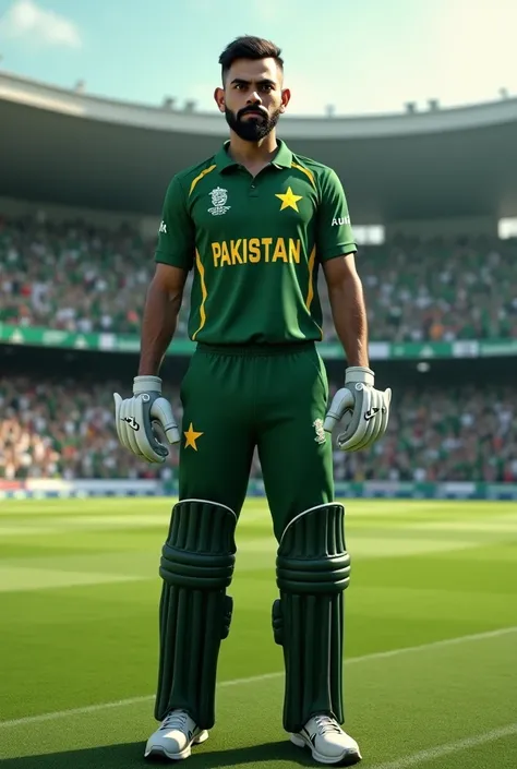 Virat kholi playing as Pakistani player