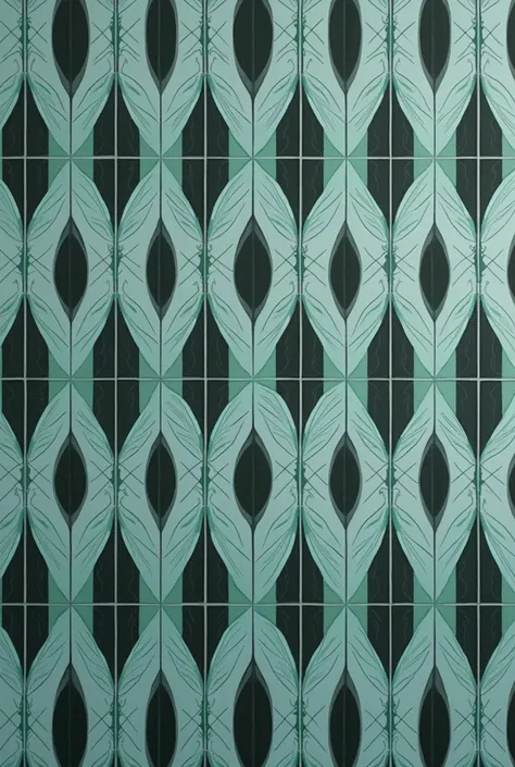 Mint and black colour wallpaper
