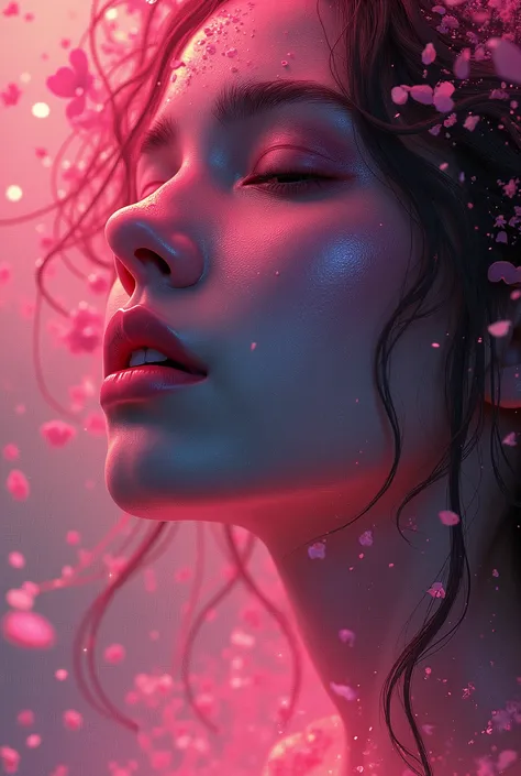 Rose-colored tears、Official Art、unity 8k wallpaper、Ultra-detailed、Beautiful and aesthetic、masterpiece、Highest quality、(Tangleた、And Mandalas、Tangle、Tangle)、(Fractal Art:1.3)、one person&#39;s、Very detailed、Dynamic Angle、Cowboy Shot、Chaos in its most beautifu...