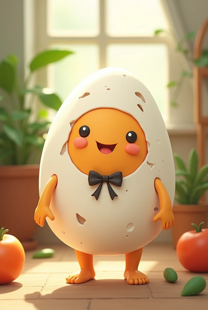 a character that looks like an egg
