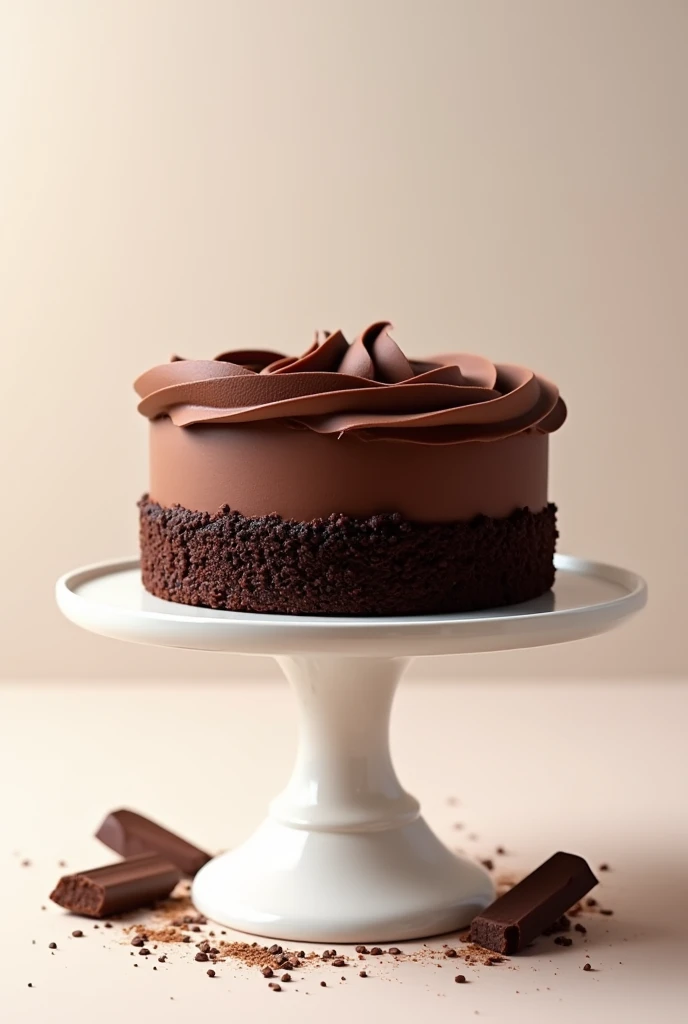 A chocolate cake