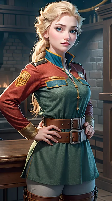 Photo of Anna of Arendelle as a firefighter, Anna from Disney&#39;s Frozen, Cao Cao and sexly,firefighter, excellent face, perfectbody, provocative, great, show breasts, Breasts huge, Cao Cao, pernas sexly, bursting Breasts huge, Broad Hips, busty, sexly, ...