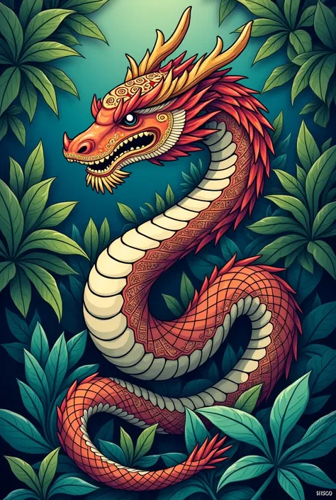 Thai Naga tattoo