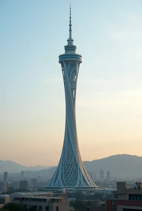 Real photo of Milad Tower in Tehran, Iran
