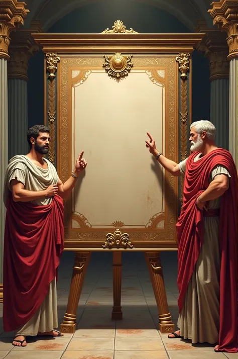 in a single image the large board, Its characteristics, the first triumvirate and the second