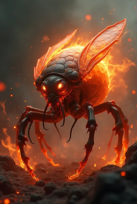 One bug with fire body