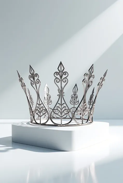 create 3d image with a crown and the name NOVA MODA