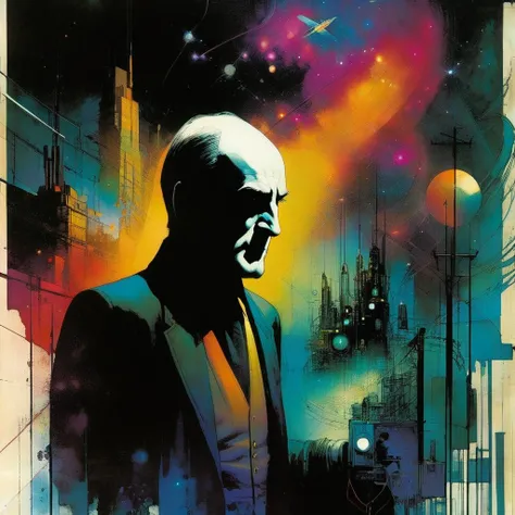 life, art inspired by Bill Sienkiewicz and Dave McKean
